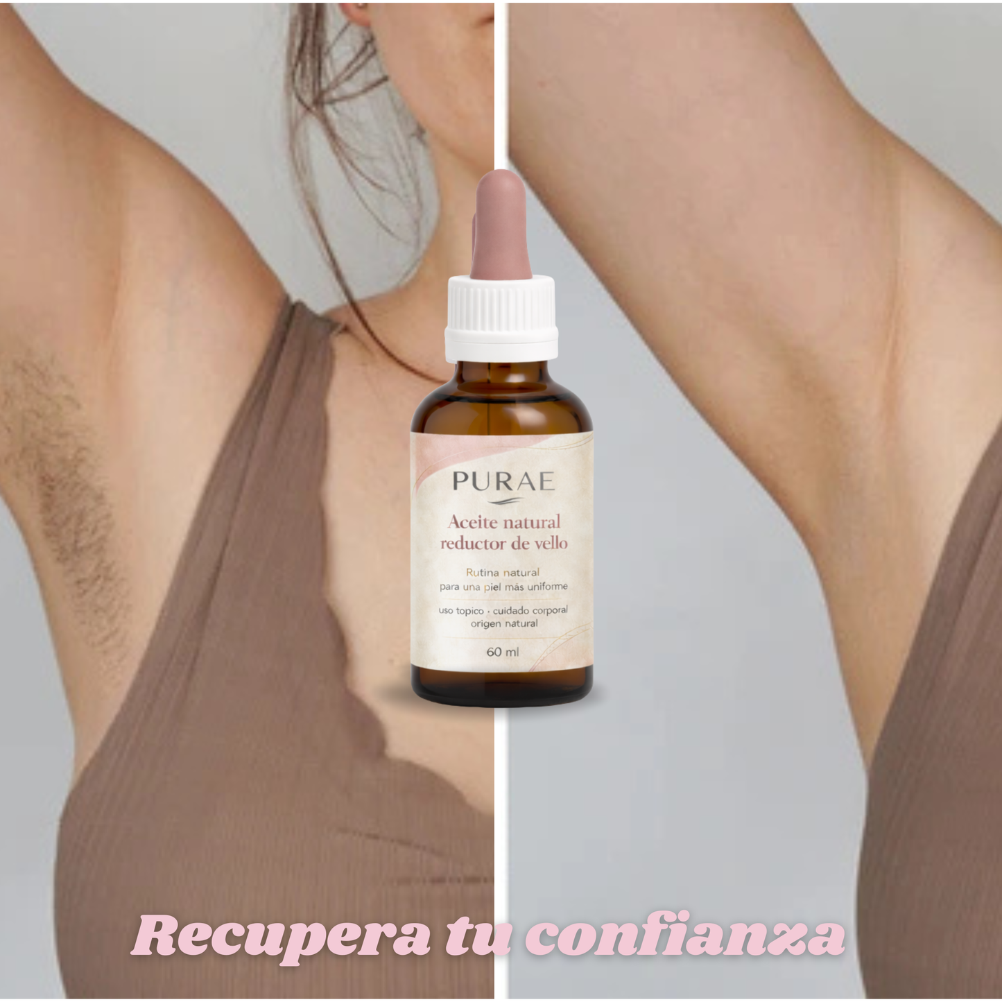 Purae™ | Aceite natural reductor de vello